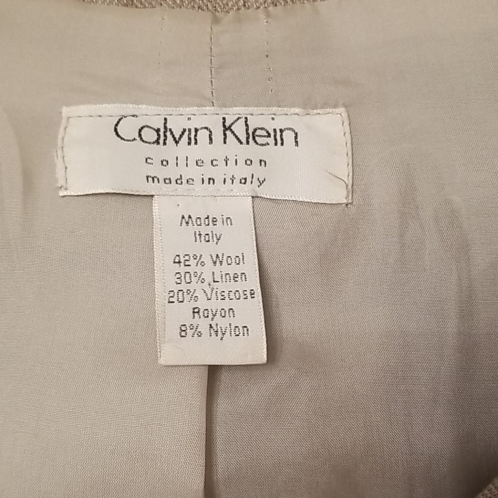 Calvin Klein fitted Jacket wool and linen - Picture 5 of 5